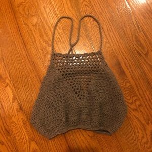 Knitted crop top